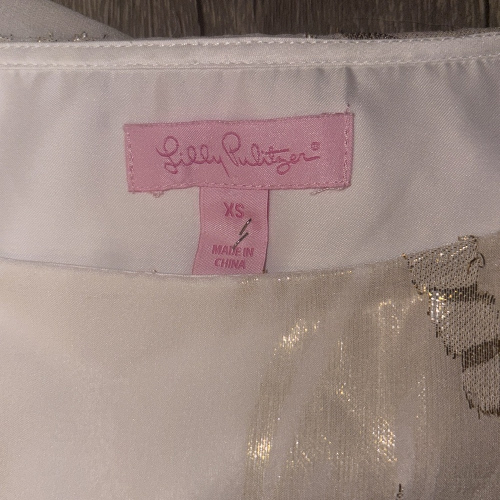 Lilly Pulitzer Calissa Palm Tree Silk Dress XS - Picture 4 of 8